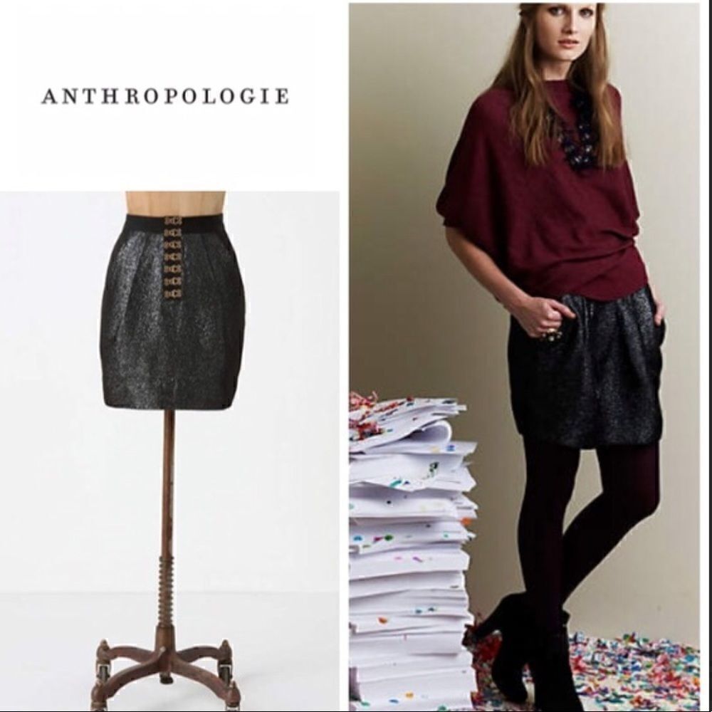 Anthropologieleifsdottircoblestone Jaquardskirt
